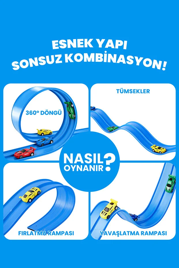 Esnek Yarış Pisti 4.5 Metre Flex Track